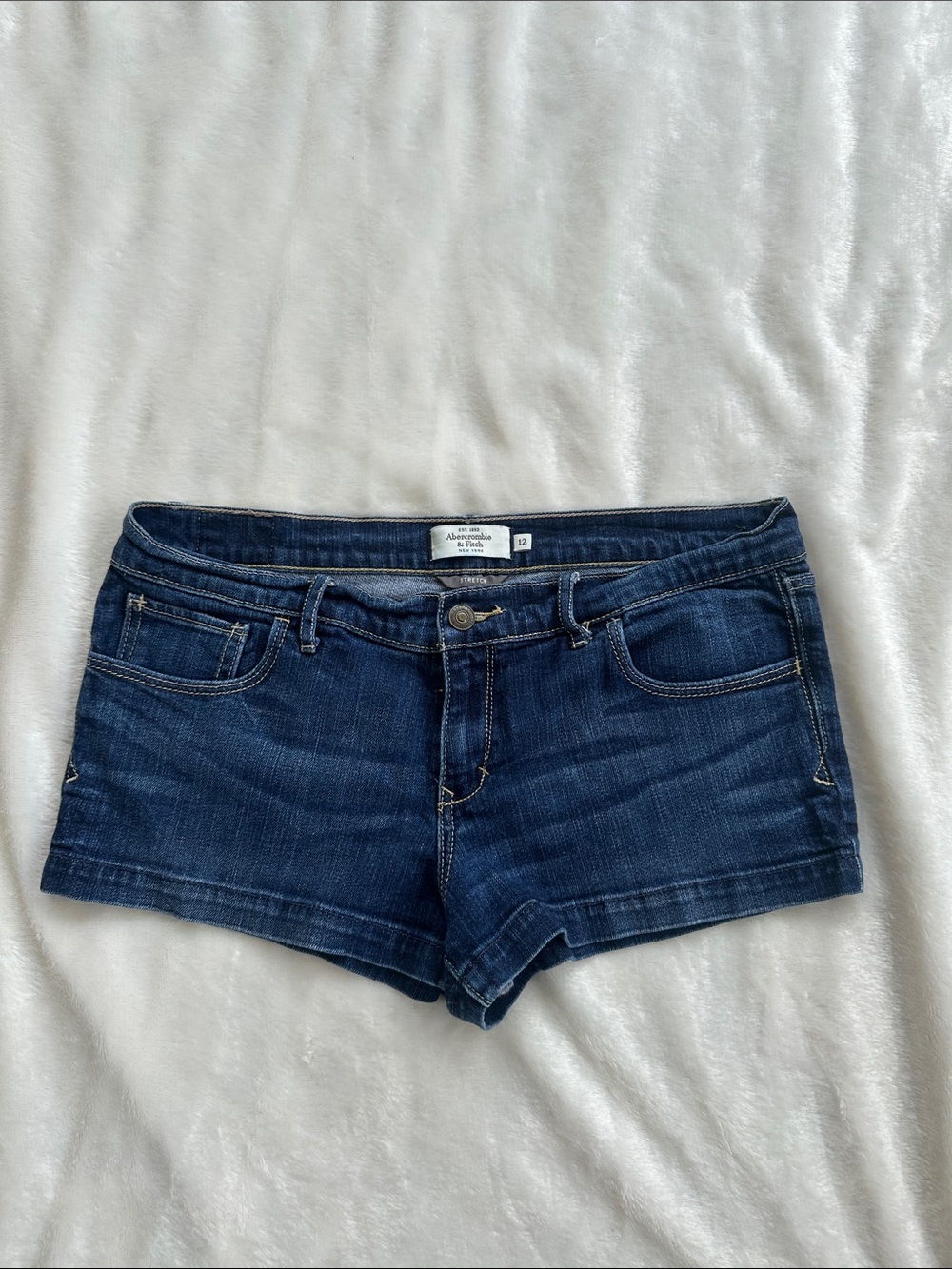 Vintage Abercrombie & Fitch Indigo Denim Low-Rise Shorts